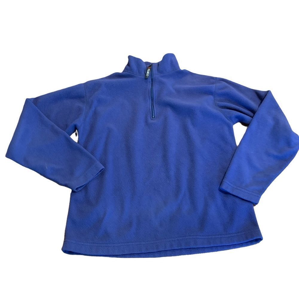 OBERMEYER Polartec Boys Jr Blue Fleece 1/4 Zip Pullover XL